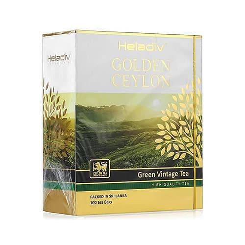 Чай зеленый Heladiv Golden Ceylon Vintage Green на чашку 2 гр х 100 пак  