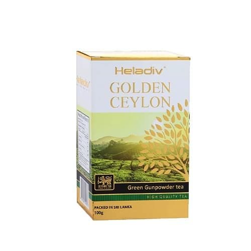 Чай зеленый Heladiv Golden Ceylon Gunpowder листовой 100 гр